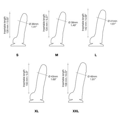 Реалістичний фалоімітатор Strap-On-Me Sliding Skin Realistic Dildo Vanille - S, ефект рухливої шкіри SO6251 фото