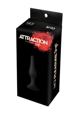 Анальна пробка з присоскою MAI Attraction Toys №33 Black, довжина 11,5cм, діаметр 3см SO5012 фото