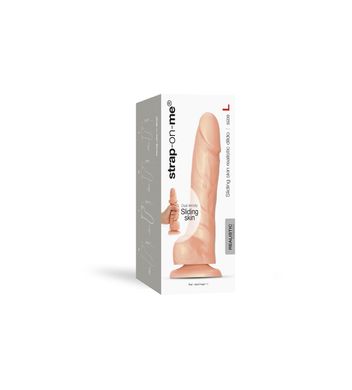 Реалистичный фаллоимитатор Strap-On-Me Sliding Skin Realistic Dildo Vanille - L, эффект подвижной ко SO6261 фото