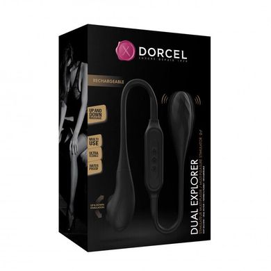 Вибратор на гибкой сцепке со стимуляцией пальчиком Dorcel DUAL EXPLORER SO5079 фото