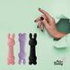 Мінівібратор FeelzToys Mister Bunny Black з двома насадками SO4438 фото 6