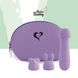 Мінівібратор FeelzToys Magic Bunny Purple з двома насадками SO4439 фото 4