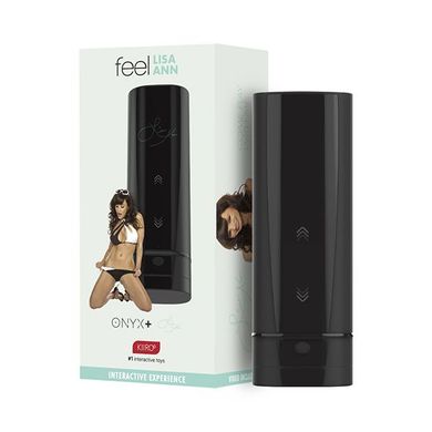 Мастурбатор Kiiroo Onyx + Lisa Ann, 10 стискальних кілець, не треба рухати, теледільдоніка SO3941 фото