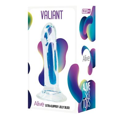 Прозрачный фаллоимитатор Alive Valiant Jelly Dildo SO6032 фото