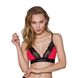 Еластичний топ з мереживом Passion PS001 TOP red-black, size M SO4184 фото 1