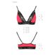 Еластичний топ з мереживом Passion PS001 TOP red-black, size S SO4185 фото 5