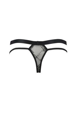 Чоловічі прозорі стринги Passion 029 Thong Collin XXL/XXXL Black, сітка SO7560 фото