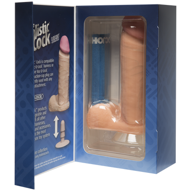 Фаллоимитатор Doc Johnson The Realistic Cock 8 inch White - ULTRASKYN, Vack-U-Lock, диаметр 5,1см SO1551 фото