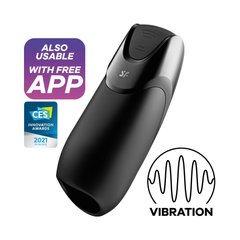 Смарт-мастурбатор з вібрацією Satisfyer Men Vibration+, 2 мотори, 14 режимів, водонепроникний SO8628 фото