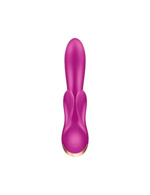 Смарт вібратор кролик із подвійним відростком Satisfyer Double Flex Violet SO6093 фото