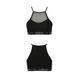 Спортивний топ з прозорою вставкою Passion PS006 TOP black, size XL SO4242 фото 5