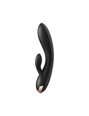 Смарт вібратор-кролик із подвійним відростком Satisfyer Double Flex Black SO6094 фото