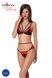 Комплект білизни Passion PEONIA SET L/XL red, бра, трусики SO8466 фото 1