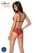 Комплект білизни Passion PEONIA SET L/XL red, бра, трусики SO8466 фото 2