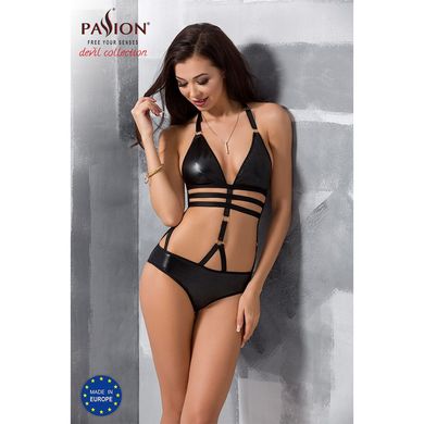 Боди монокини под латекс LAMIS BODY black XXL/XXXL - Passion Exclusive PS24803 фото