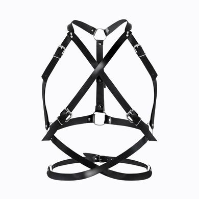 Портупея жіноча Art of Sex - Agnessa Leather harness, Чорний L-2XL SO8399 фото