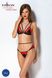 Комплект білизни Passion PEONIA SET S/M red, бра, трусики SO8467 фото 5