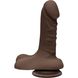 Фаллоимитатор Doc Johnson The D - Super D - 6 Inch With Balls - ULTRASKYN - Chocolate, диаметр 3,8см SO3497 фото 1