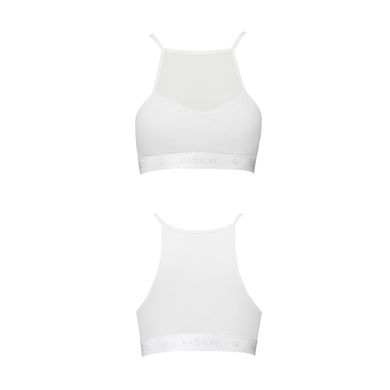 Спортивный топ с прозрачной вставкой Passion PS006 TOP white, size XL SO4246 фото