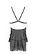 Сорочка Passion DELIENA CHEMISE L/XL black, стринги с заниженной талией SO8418 фото 4