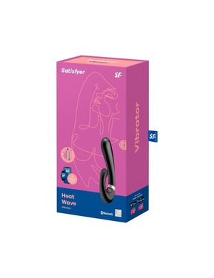 Смарт вібратор-кролик із підігрівом Satisfyer Heat Wave Black SO6098 фото