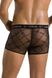 Чоловічі прозорі боксери Passion 032 Short James S/M Black, сітка SO7568 фото 2