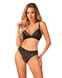 Комплект білизни Obsessive Natilya 2-pcs set M/L, black, бюстгальтер, трусики SO7718 фото 1