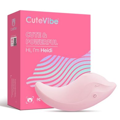 Вібратор та вакуумний стимулятор CuteVibe Heidi Pink SO6554 фото