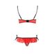 Комплект білизни CHERRY SET OpenBra red L/XL - Passion Exclusive: відкритий ліф, трусики-спідничка PS25507 фото 6