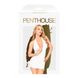 Мінісукня з відкритою спиною та стрінгами Penthouse - Earth-Shaker White L/XL SO7147 фото 3