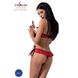 Комплект білизни CHERRY SET OpenBra red L/XL - Passion Exclusive: відкритий ліф, трусики-спідничка PS25507 фото 2