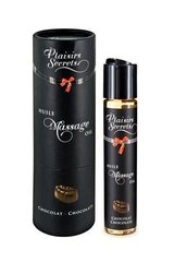 Масажна олія Plaisirs Secrets Chocolate (59 мл) з афродизіаками, їстівна, подарункове паковання SO1836 фото