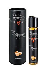 Массажное масло Plaisirs Secrets Caramel (59 мл) с афродизиаками, съедобное, подарочная упаковка SO1837 фото