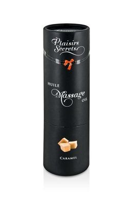 Масажна олія Plaisirs Secrets Caramel (59 мл) з афродизіаками, їстівна, подарункове паковання SO1837 фото