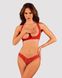 Комплект білизни Obsessive Lacelove cupless 2-pcs set XS/S Red, відкритий доступ, відкриті груди SO8652 фото 1