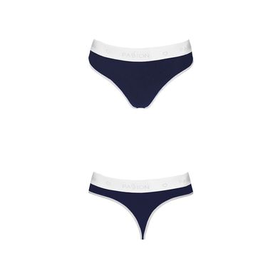 Спортивні трусики-стрінги Passion PS007 PANTIES navy blue, size L SO4251 фото