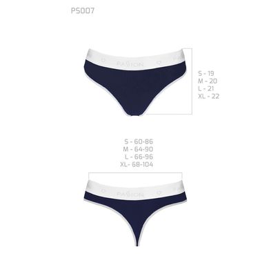 Спортивні трусики-стрінги Passion PS007 PANTIES navy blue, size L SO4251 фото