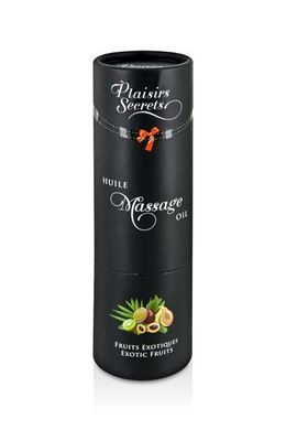 Массажное масло Plaisirs Secrets Exotic Fruits (59мл) с афродизиаками съедобное, подарочная упаковка SO1839 фото