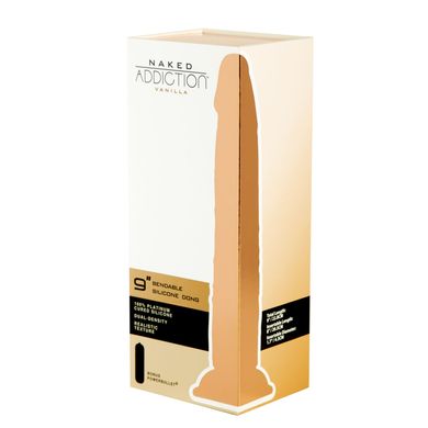 Фаллоимитатор Naked Addiction – 9” Silicone Dual Density Bendable Dildo - Vanilla SO8906 фото