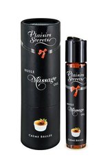 Масажна олія Plaisirs Secrets Creme Brulee (59 мл) з афродизіаками їстівна, подарункове паковання SO1840 фото