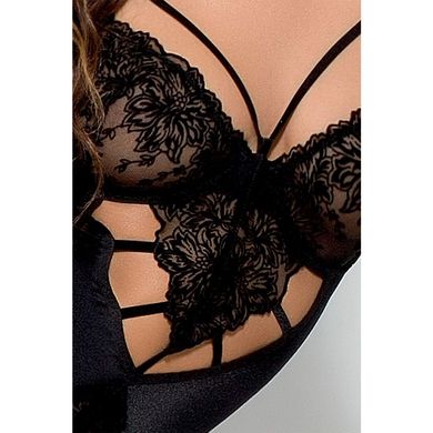 Боди монокини HAYA BODY black S/M - Passion Exclusive PS22931 фото