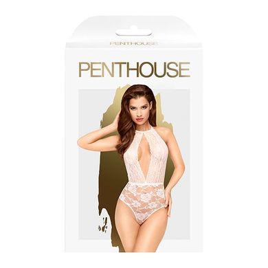 Боді з глибоким декольте та високими трусиками Penthouse - Toxic Powder White M/L SO4378 фото