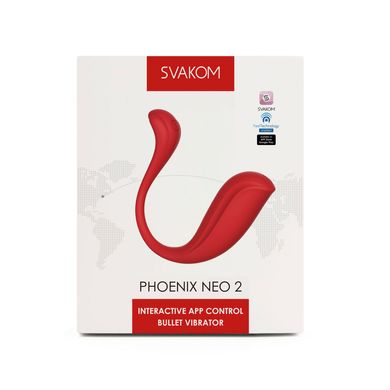 Інтерактивне віброяйце Svakom Phoenix Neo 2, оновлена модель SO7325 фото