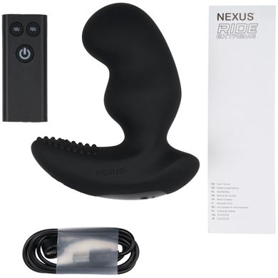 Масажер простати Nexus RIDE EXTREME Dual Motor Remote Control Prostate Vibrator - Black SO8698 фото