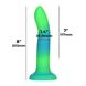 Светящийся в темноте фаллоимитатор ADDICTION Rave 8″ Glow in the Dark Dildo Blue Green, 20,3 см SO6849 фото 4