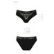 Трусики с широкой резинкой и кружевом Passion PS001 PANTIES black, size M SO4160 фото 6