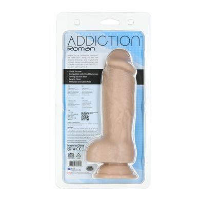 Реалистичный фаллоимитатор ADDICTION Roman 8″ Girthy Dong, длина 22 см, диаметр 6 см SO6852 фото