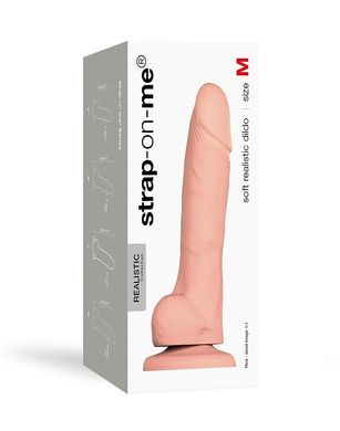 Реалістичний фалоімітатор Strap-On-Me SOFT REALISTIC DILDO Vanilla - Size M SO4521 фото