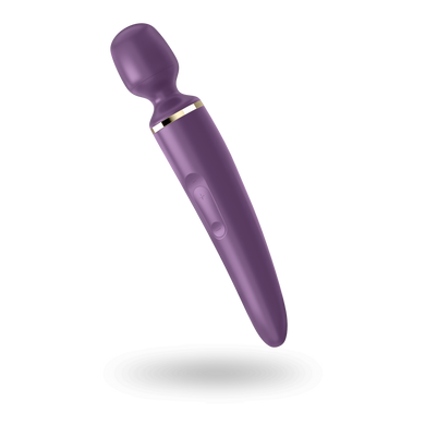 Вібромасажер Satisfyer Wand-er Woman (Purple/Gold) водонепроникний, потужний, розмір XXL SO3457 фото