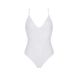 Боді з ажурним декором та відкритим кроком Ursula Body white L/XL — Passion SO5832 фото 3